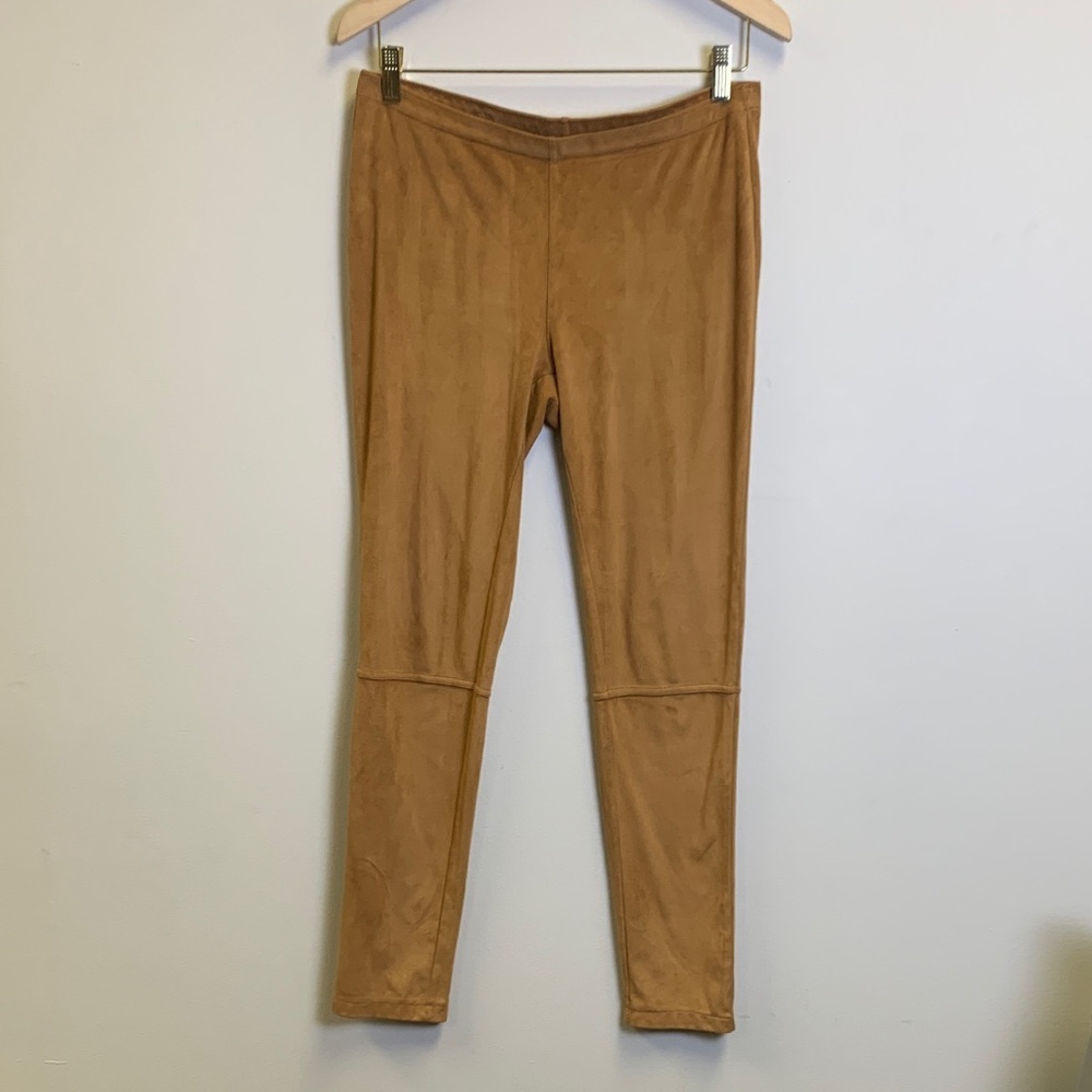 Adrienne Vittadini Brown Suede Pants